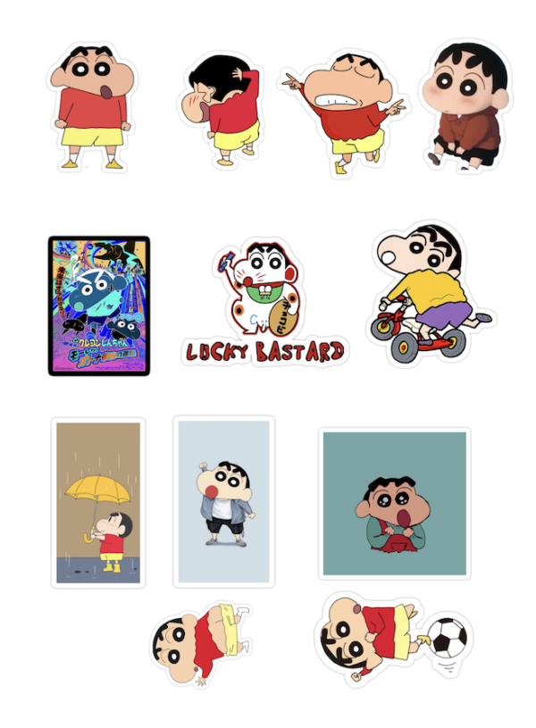 Shin Chan stickers nepal
